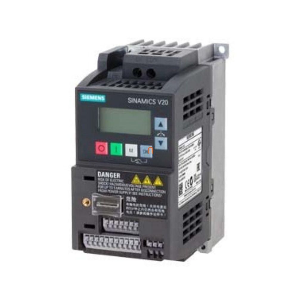 Convertor de frecvență Siemens 1F, 200-240V, 0,75kW, 4,2A, cu filtru C1 încorporat, panou BOP, - Sinamics V20 6SL3210-5BB17-5BV1