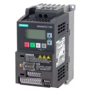   Convertor de frecvență Siemens 1F, 200-240 V, 0,75 kW, 4,2 A, cu filtru C1 încorporat, panou BOP, - Sinamics V20 6SL3210-5BB17-5BV1