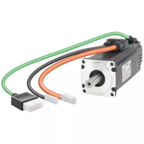   Servomotor Siemens 1FL6034-2AF21-1AH1, Pn=0,4 kW, Nn=3000 rpm, M0=1,27 Nm, MN=1,27 Nm, arbore neted, cu frână de menținere