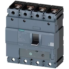   Întrerupător compact Siemens 3VA1225-4GF42-0AA0, 4 poli, 250 A, 36 kA, protecție 100 % N, TM240, ATAM, cu picioare