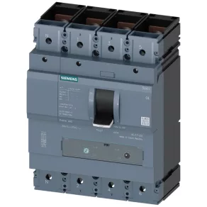   Întrerupător compact Siemens 3VA1340-4GF42-0AA0, 4P, 400 A, 36 kA, protecție 100 % N, TM240, ATAM, cu picioare