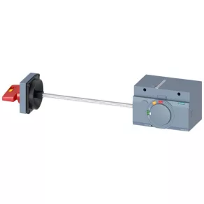   Siemens 3VA9467-0PK15, motor rotativ lateral pentru 3VA23/24, complet, roșu/galben, ax de 8x8 mm și 300 mm, IP65