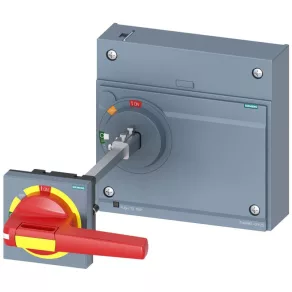   Motor rotativ Siemens 3VA9687-0FK25 pentru modelul 3VA15/25, complet, roșu/galben, cu ax de 300 mm