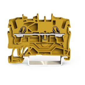   Bloc terminal de alimentare cu 2 fire Wago 2,5 mm², galben (2002-1206)