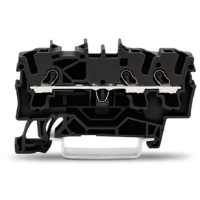   Bloc terminal de alimentare cu 3 fire Wago, negru (2002-1305)