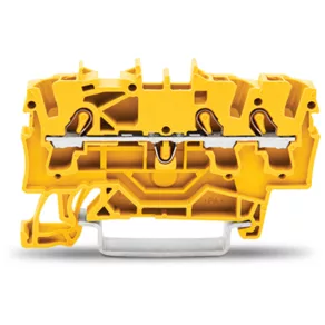   Bloc terminal de alimentare cu 3 fire Wago 2,5 mm², galben (2002-1306)