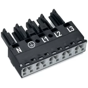 Conector Wago cu 5 poli, negru (770-205)