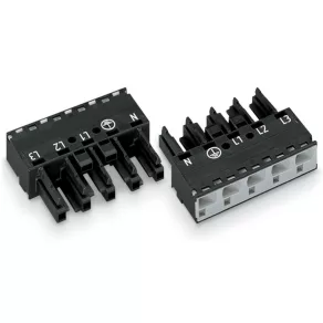 Conector Wago cu 5 poli, negru (770-405)