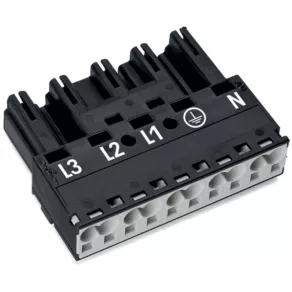Conector Wago cu 5 poli, negru (770-215)