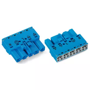 Conector Wago cu 5 poli, albastru (770-1115)