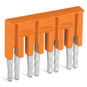   Conector de legătură Wago izolat, cu 4 poli, portocaliu (282-434)