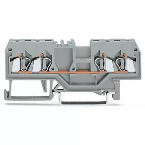 Bloc terminal de alimentare cu 4 fire Wago, gri (280-833)