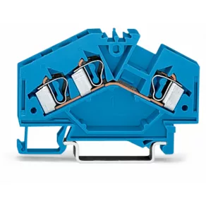   Bloc terminal de alimentare cu 3 fire Wago 4 mm², albastru (281-651)