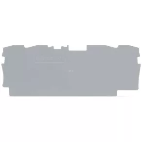   Placă terminală și de distribuție Wago, grosime 1 mm, gri (2004-1491)