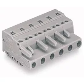 Conector mamă Wago cu 1 fir, gri (231-205/026-000)