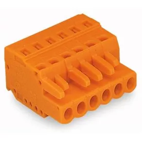 Bloc terminal cu fir Wago 1 portocaliu (231-314/026-000)