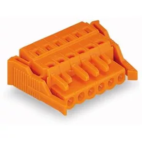Conector mamă Wago cu 1 fir, portocaliu (231-316/037-000)