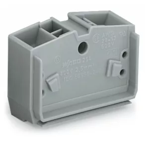   Bloc terminal central Wago cu 4 fire, fără butoane, gri (264-351)