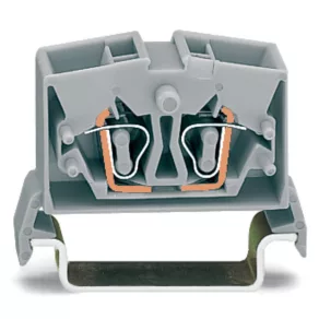   Bloc terminal Wago cu 4 fire, miniatural, cu orificiu de trecere, 2,5 mm², albastru (264-734)
