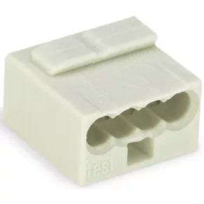Conector de cabluri Wago nr. 4, gri deschis (243-304)