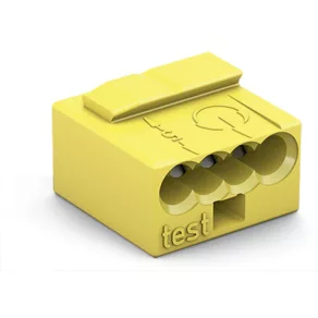 Conector de cablu Wago nr. 4, galben (243-504)