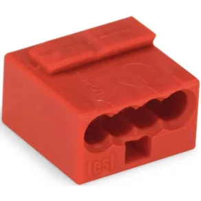 Conector de cablu Wago nr. 4, roșu (243-804)