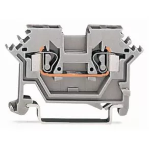 Clemă de legătură cu 2 fire Wago, 2,5 mm², gri (280-601)