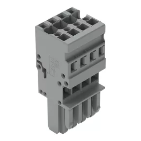 Bloc terminal cu fir Wago 1, gri (769-104)