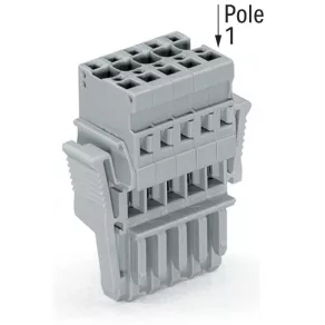 Bloc terminal cu cablu Wago 1, gri (769-105/021-000)