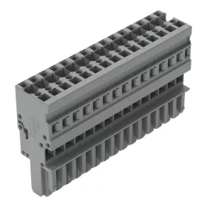   Bloc terminal cu fir Wago 1, 4 mm², 15 poli, 4,00 mm², gri (769-115)