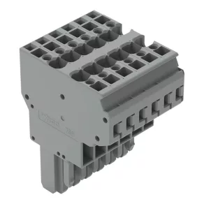 Bloc terminal Wago cu 2 fire, gri (769-126)