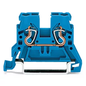 Bloc terminal Wago cu 2 fire, 2,5 mm², albastru (870-904)