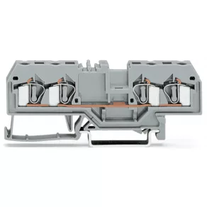 Bloc terminal de alimentare cu 4 fire Wago, gri (281-652)