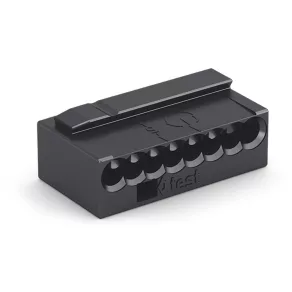 Conector de cablu Wago nr. 8, gri închis (243-208)