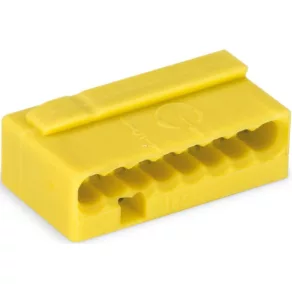 Conector de cablu Wago nr. 8, galben (243-508)