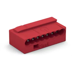 Conector de cablu Wago nr. 8, roșu (243-808)