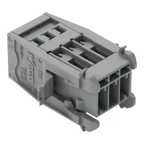 Bloc terminal cu fir Wago 1, gri (769-603/005-000)