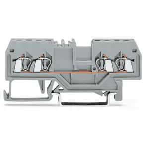 Bloc terminal de trecere Wago, gri, pentru 4 fire (279-831)