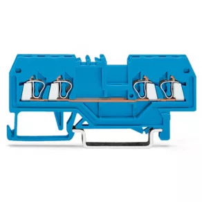   Bloc terminal de alimentare cu 4 fire Wago 1,5 mm², albastru (279-834)