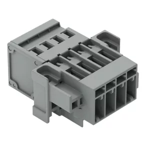 Bloc terminal cu fir Wago 1, gri (769-604/004-000)