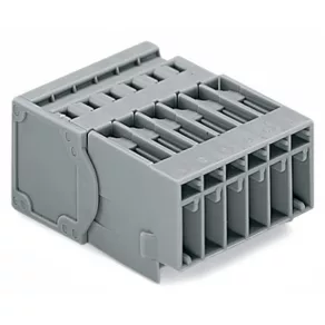 Bloc terminal cu fir Wago 1, gri (769-606/001-000)