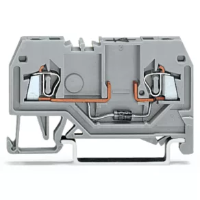 Clemă de conectare Wago cu 2 fire, gri (279-915/281-410)