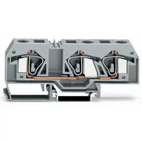   Bloc terminal de alimentare cu 3 fire Wago 16 mm², albastru (283-674)
