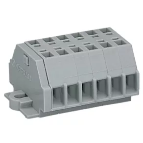 Bloc terminal Wago cu 2 fire, 6 poli, gri (260-106)