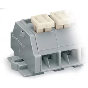 Bloc terminal Wago cu 4 fire, 3 poli, gri (261-203/332-000)
