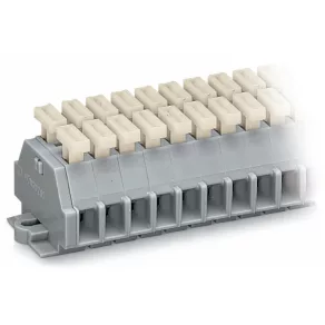 Bloc terminal Wago cu 2 fire, 5 poli, gri (261-155/341-000)