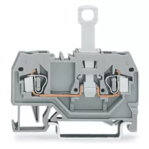 Bloc de borne Wago cu 2 fire, demontabil, gri (280-912)