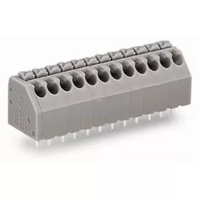   Conector pentru plăci de circuit imprimat Wago, buton, 1,5 mm², gri (250-112)