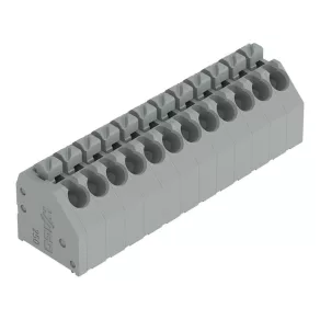   Conector pentru plăci de circuit imprimat Wago, buton, 1,5 mm², gri (250-112)