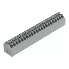   Conector Wago pentru plăci de circuit imprimat, 22 de poli, 1,5 mm², gri (250-222)